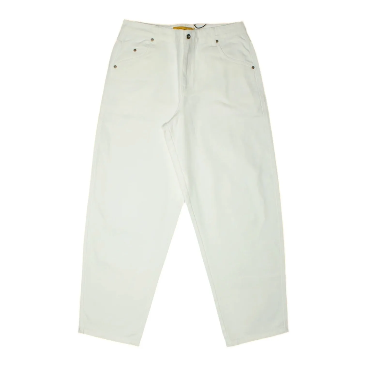 Dime Baggy Denim Pants White