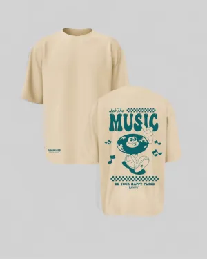 Disco Life Beige  T-shirt