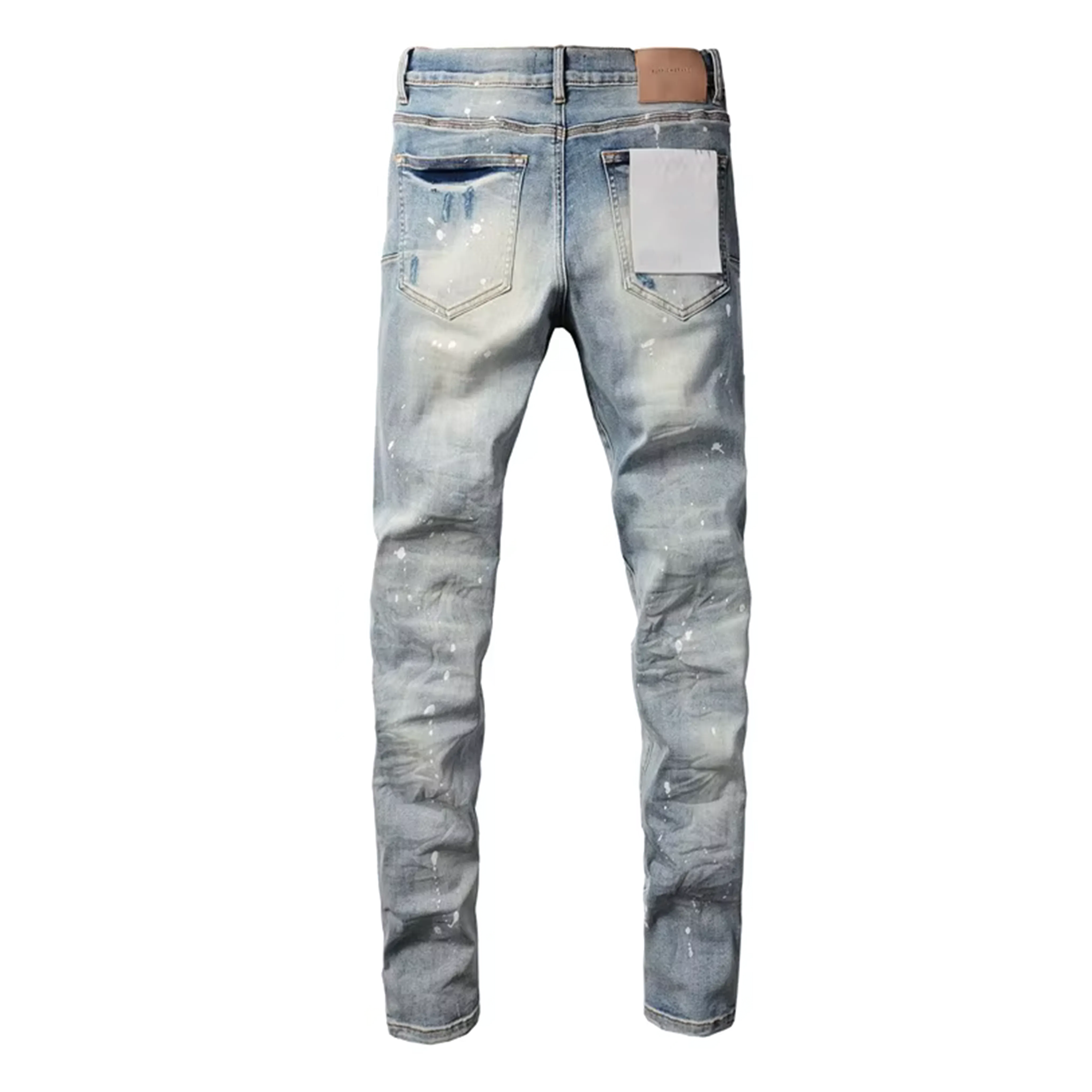 Distressed Blue Washed Jeans