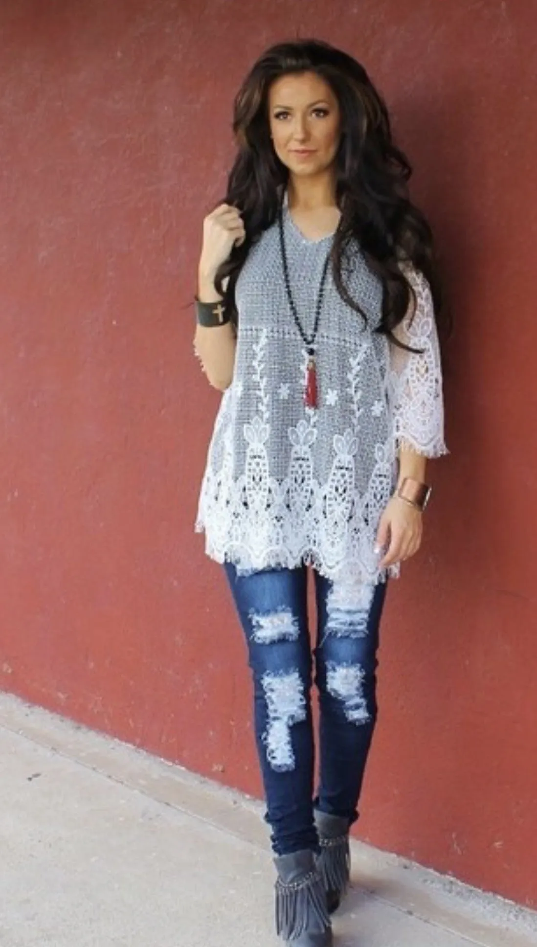Distressed Skinny Jeans