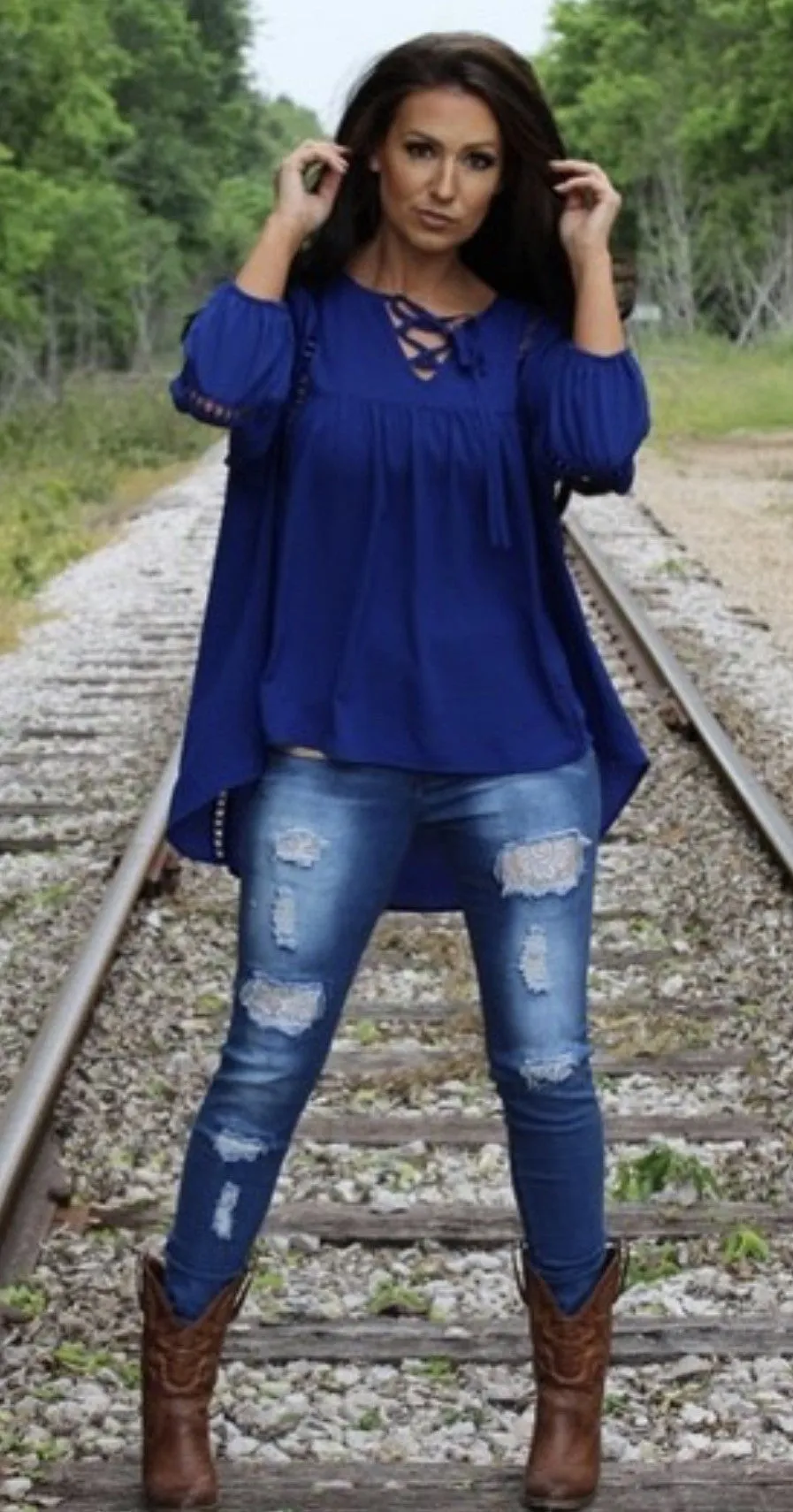 Distressed Skinny Jeans