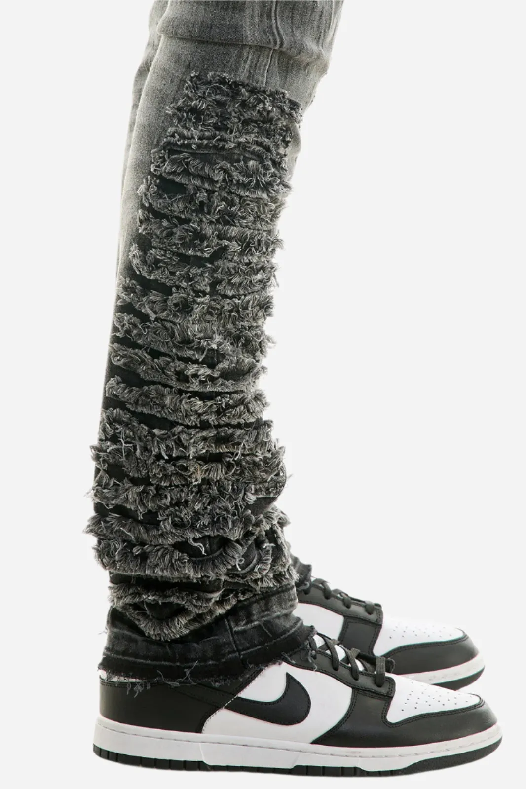 Distressed Stack Jeans - Stacked Fit