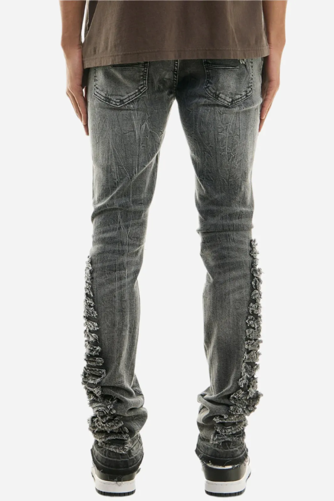 Distressed Stack Jeans - Stacked Fit