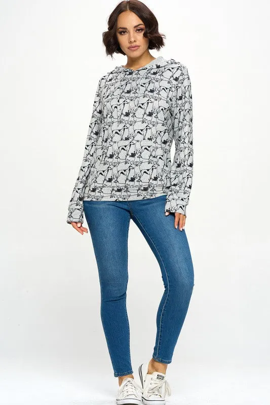 Dog Outline Hoodie