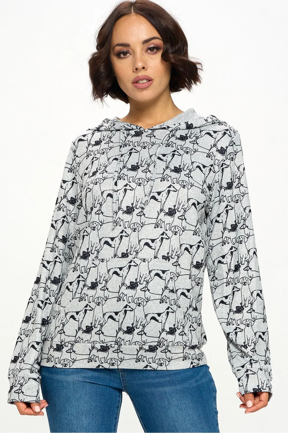Dog Outline Hoodie