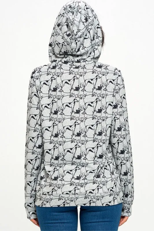 Dog Outline Hoodie