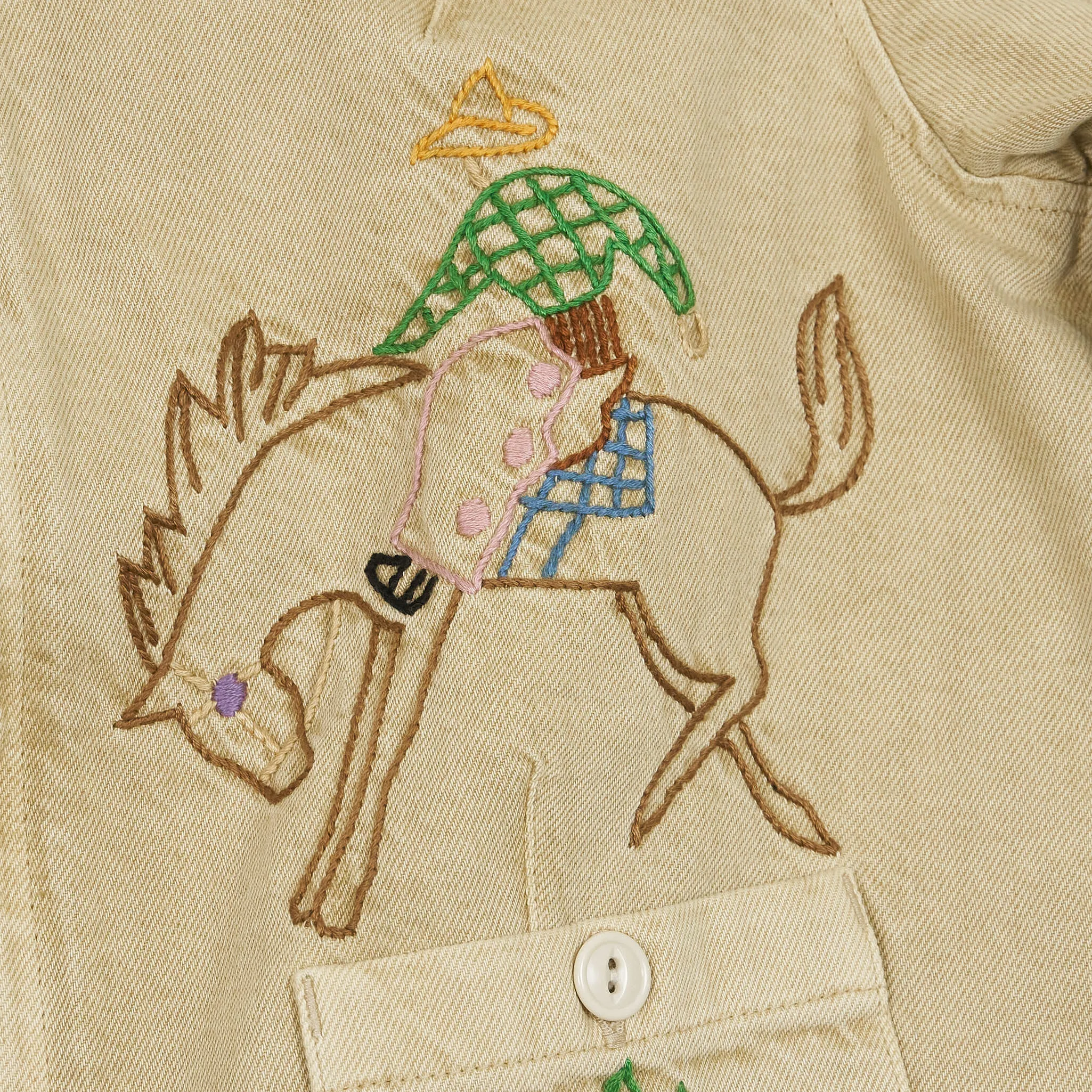 Double RL Ladies Hand Embroidered Western Jacket