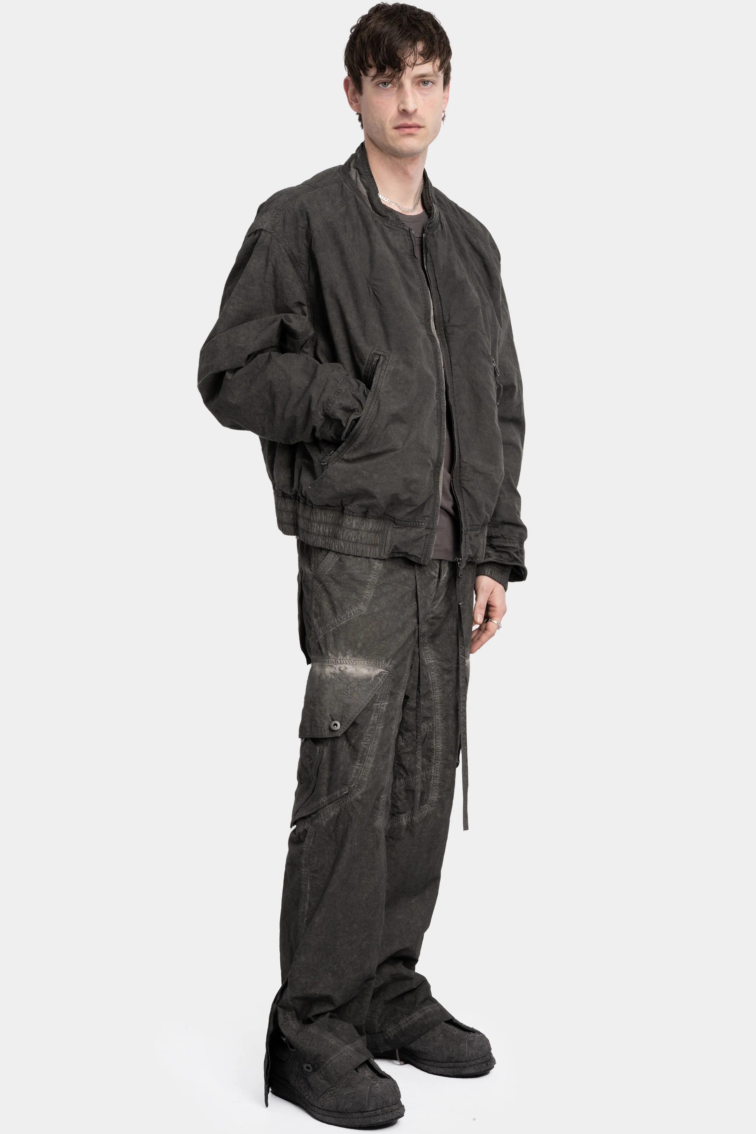 Double sleeve bomber jacket