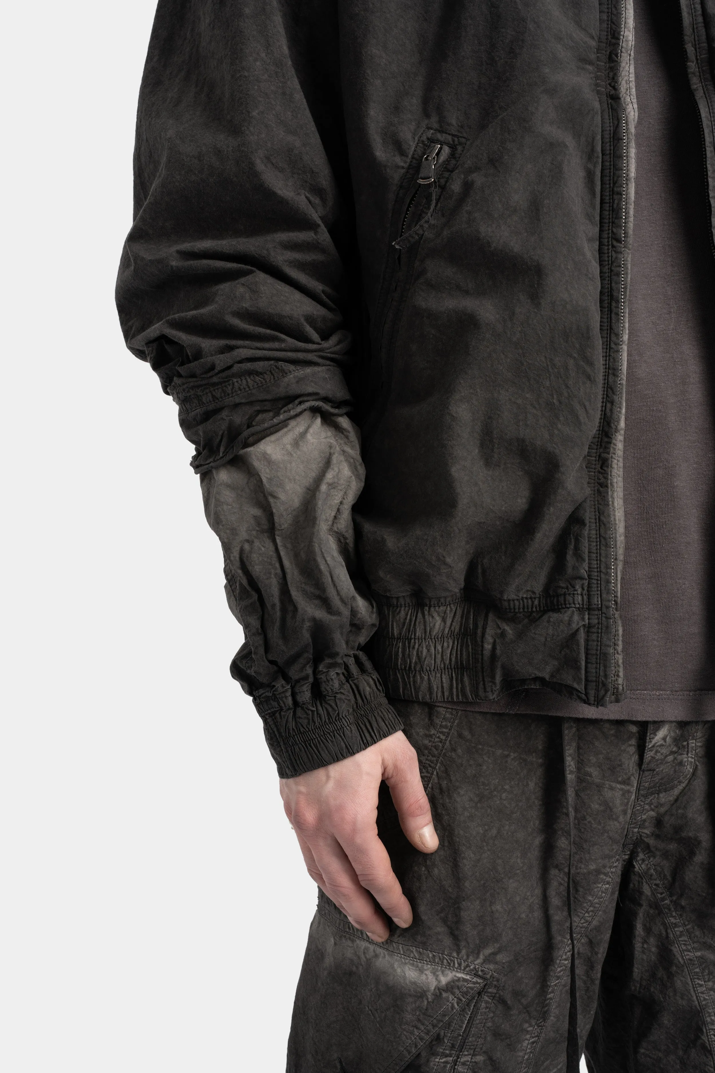 Double sleeve bomber jacket
