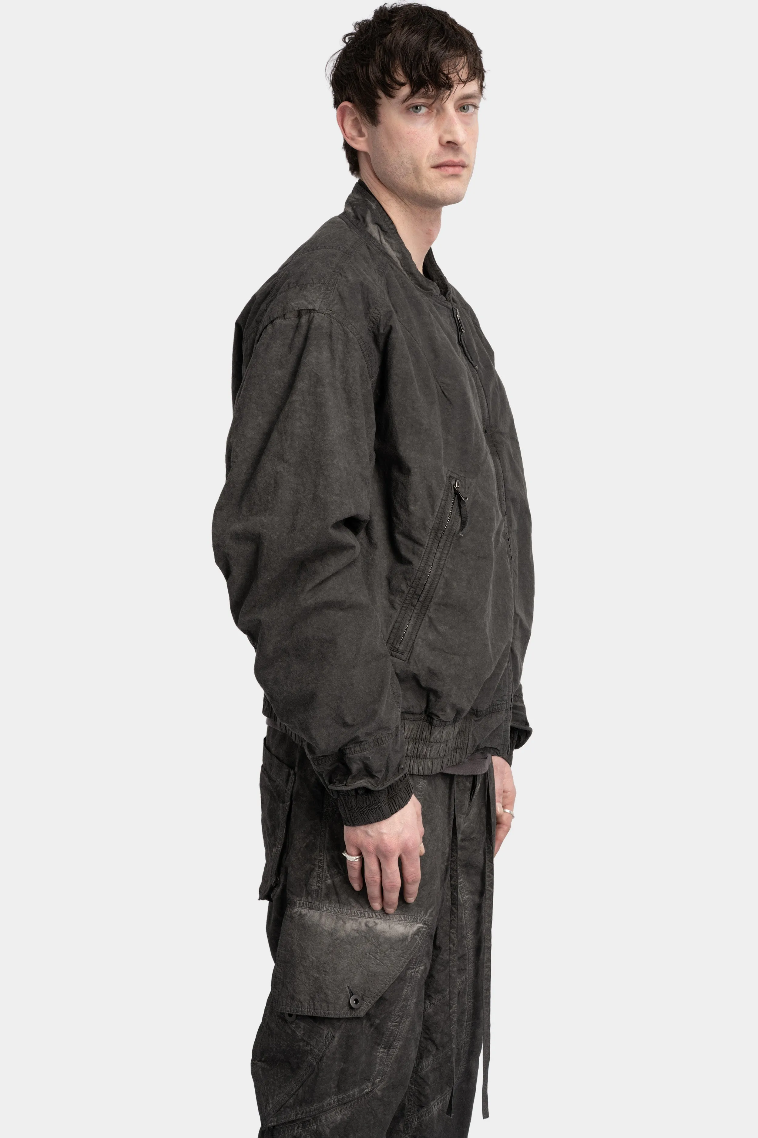 Double sleeve bomber jacket