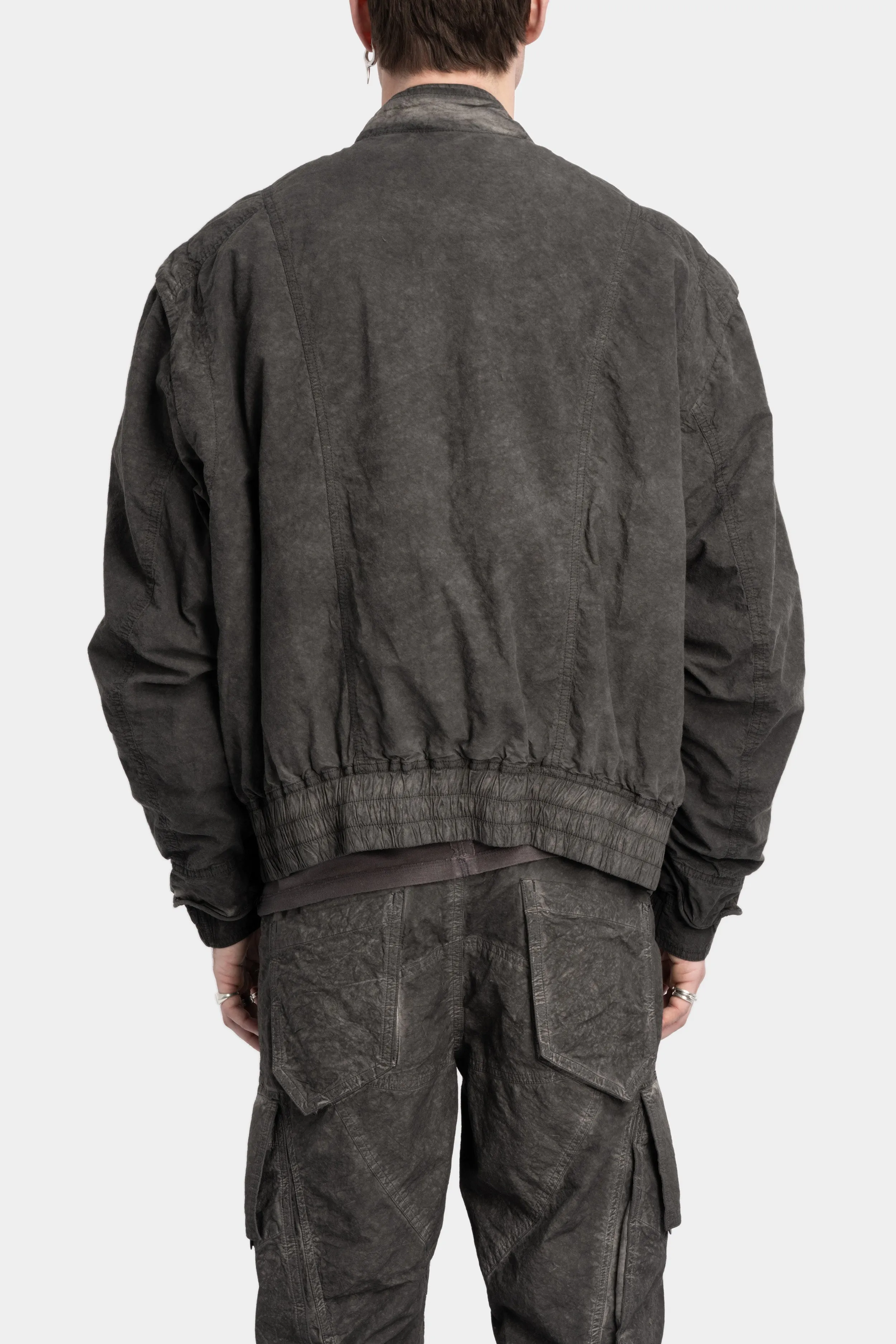 Double sleeve bomber jacket