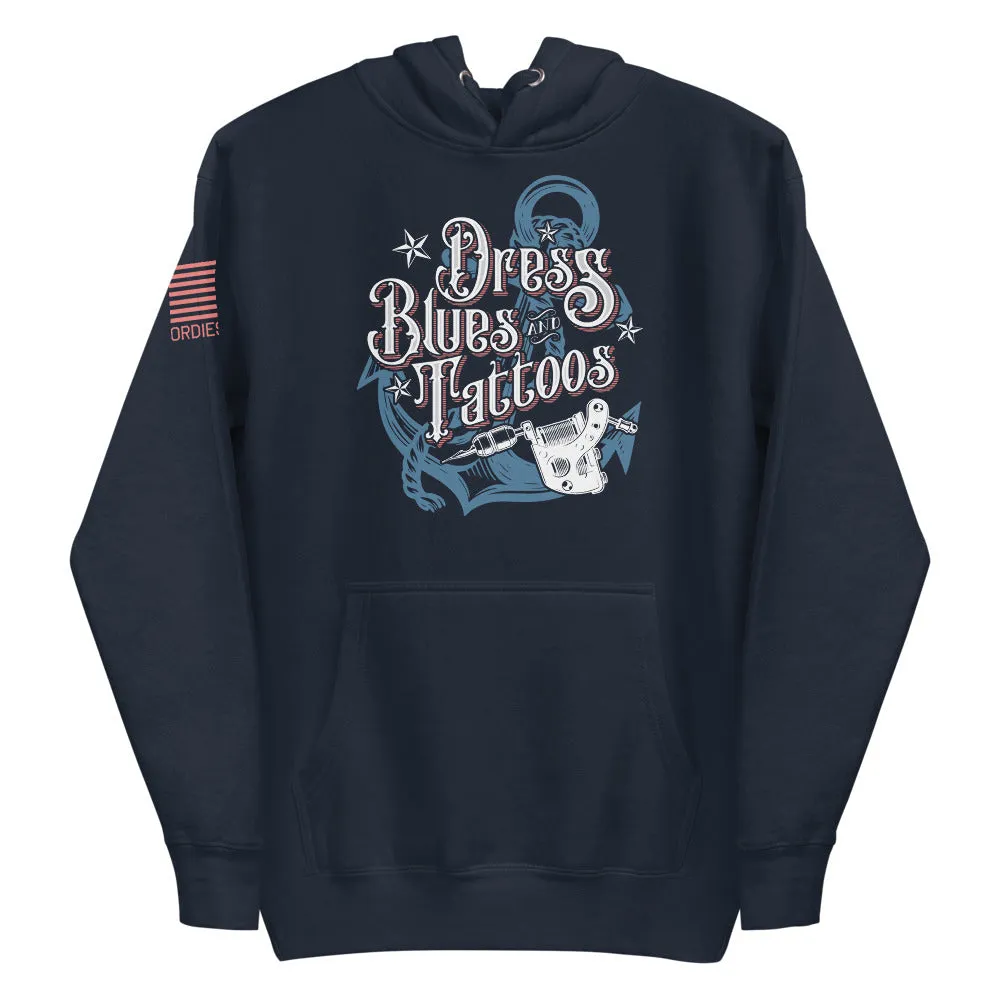 Dress Blues and Tattoos - Hoodie