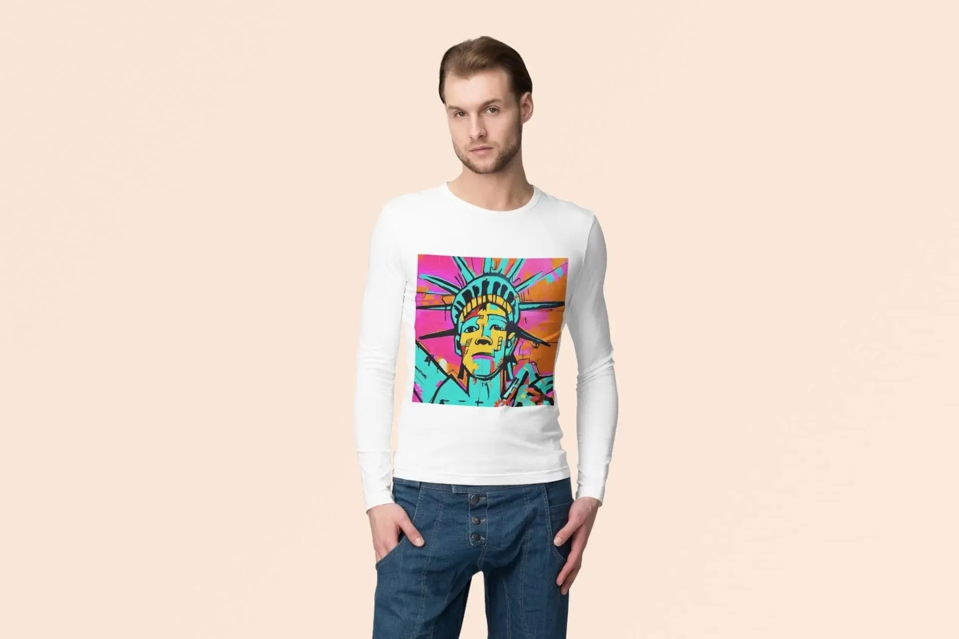 Dystopian Liberty Long Sleeve T-Shirt