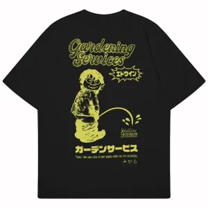 Edwin Gardening Services T-Shirt Black