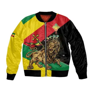 Ethiopia Lion of Judah Bomber Jacket Ethiopia Empire 1270-1974 LT15