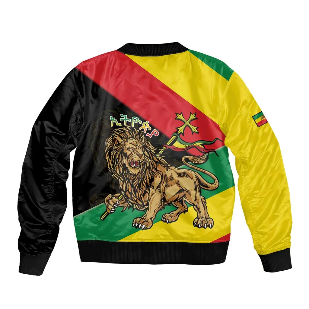 Ethiopia Lion of Judah Bomber Jacket Ethiopia Empire 1270-1974 LT15