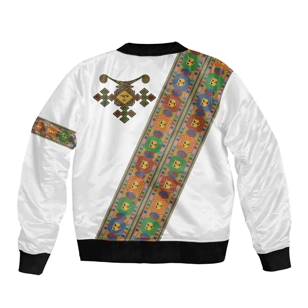 Ethiopia Saba Kemis Sash Style Bomber Jacket LT15