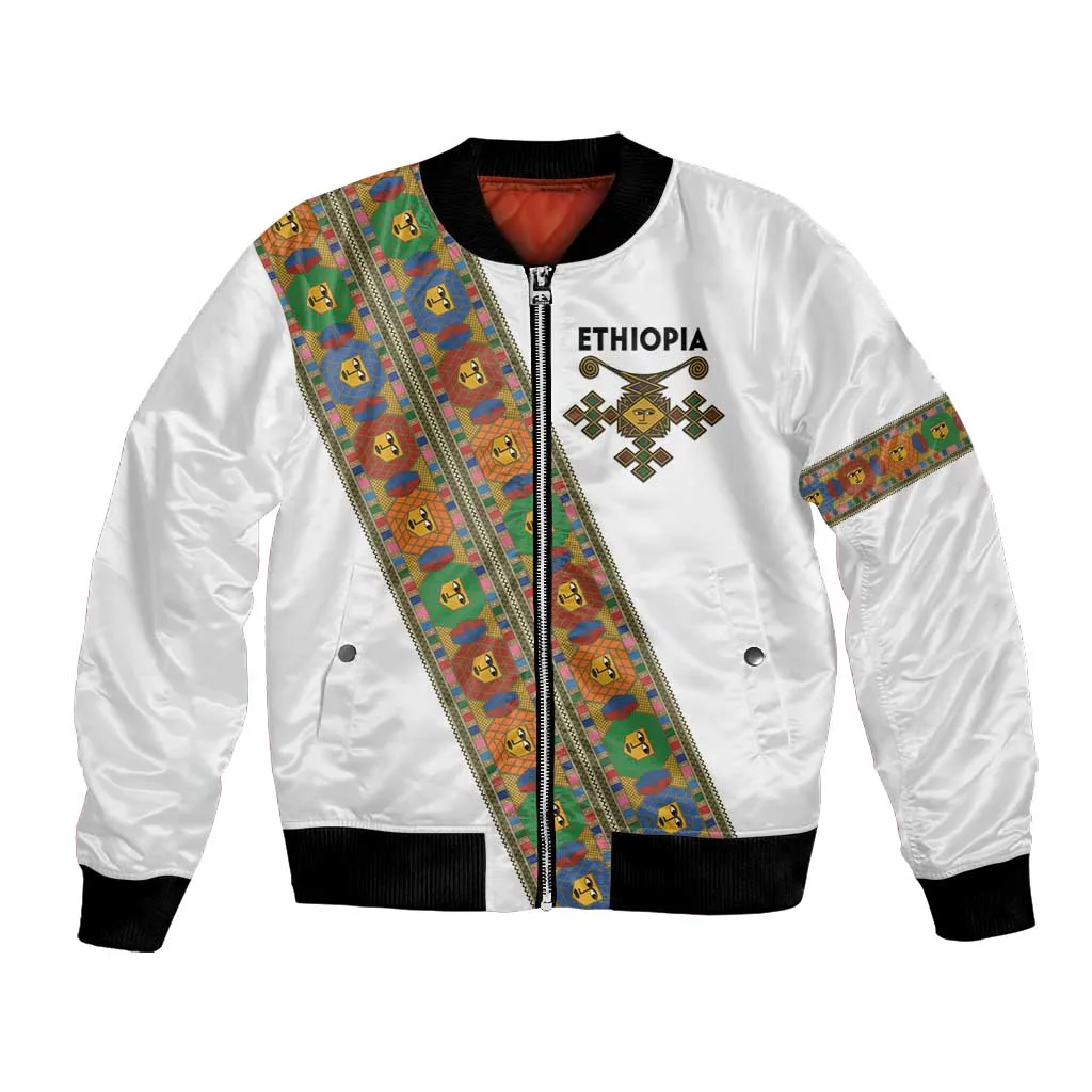 Ethiopia Saba Kemis Sash Style Bomber Jacket LT15