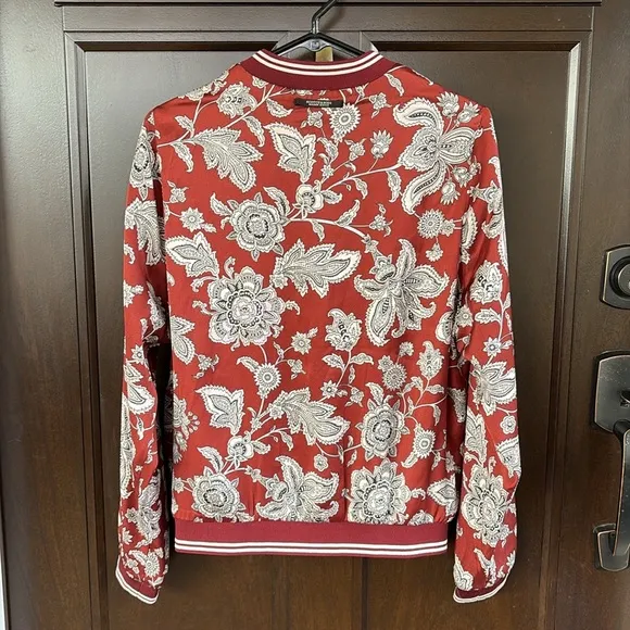 EUC Scotch &amp; Soda Reversible Satin Bomber Jacket Top Size Small