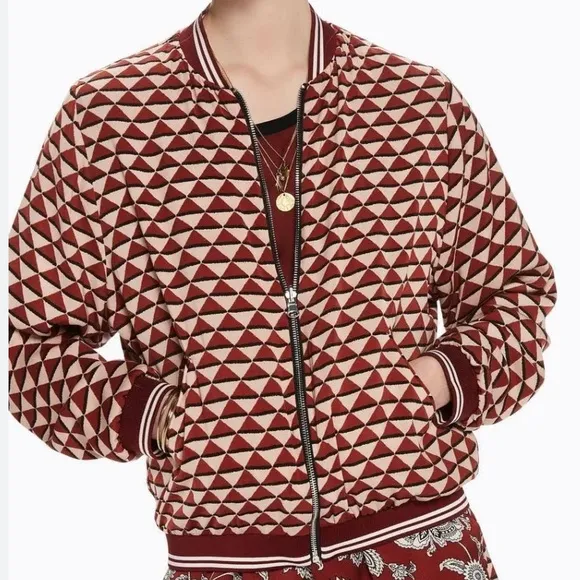 EUC Scotch &amp; Soda Reversible Satin Bomber Jacket Top Size Small