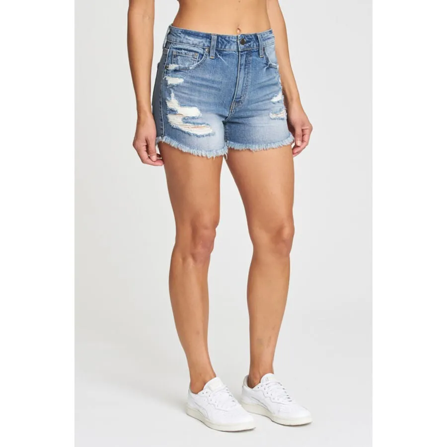Eunina High Rise Cut Off Lulu Short - Basket Case