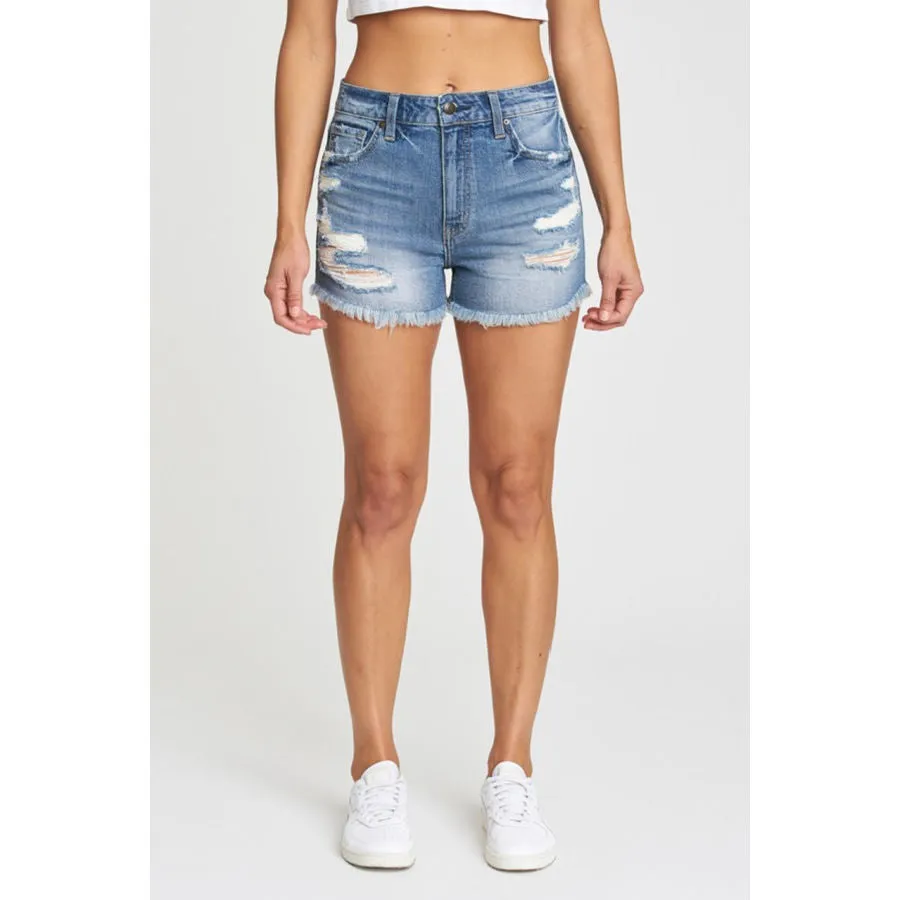 Eunina High Rise Cut Off Lulu Short - Basket Case
