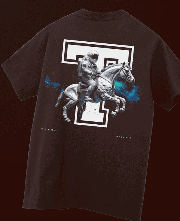 Explorer Printed Oversized T-shirt | Drop Shoulder T-shirt