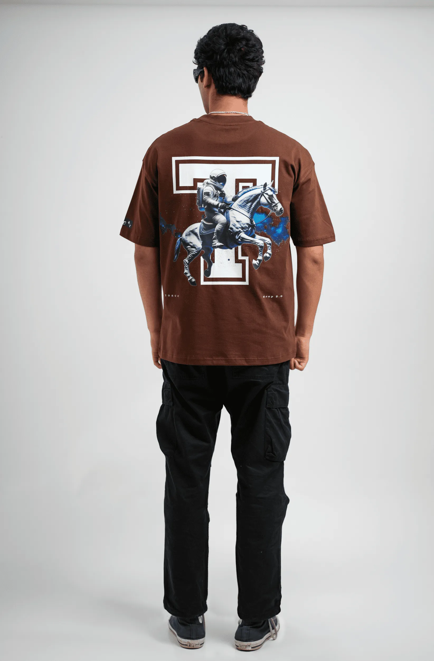 Explorer Printed Oversized T-shirt | Drop Shoulder T-shirt