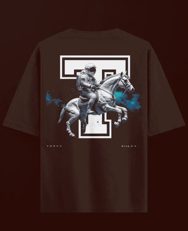 Explorer Printed Oversized T-shirt | Drop Shoulder T-shirt