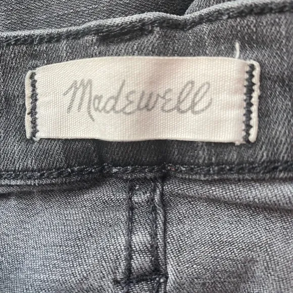 Fade Black Madewell 9' Hi - Rise Skinny Jeans. Sz 25