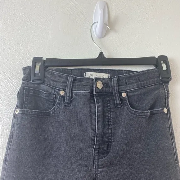 Fade Black Madewell 9' Hi - Rise Skinny Jeans. Sz 25