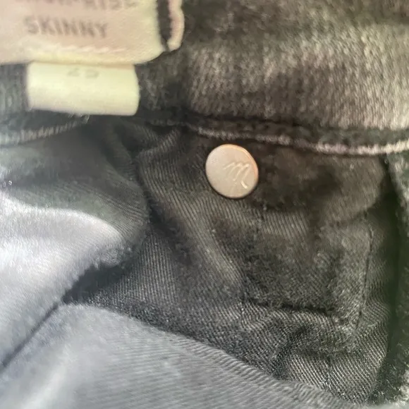 Fade Black Madewell 9' Hi - Rise Skinny Jeans. Sz 25
