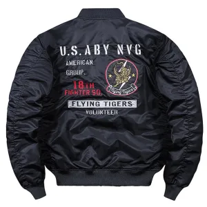 Fall New Style Printed Stand Collar Men's Bomber Jacket