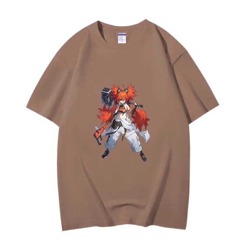 Fashion Anime Zenless Zone Zero Koleda Belobog 230g GSM Hipster Style Oversized Cotton T-shirt