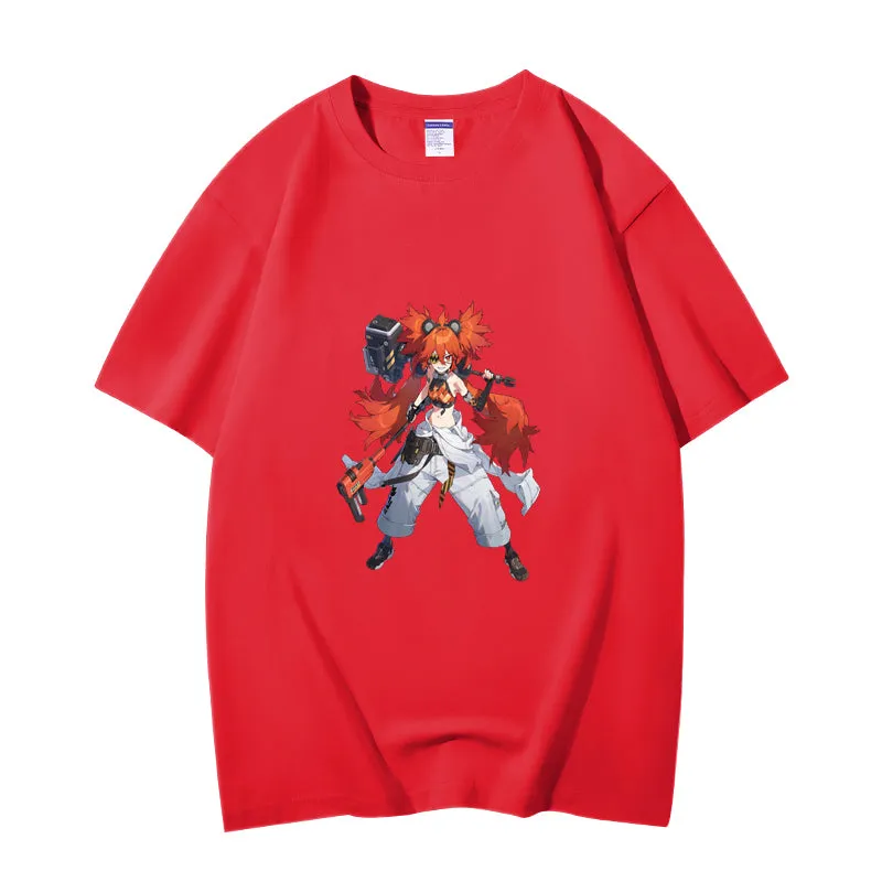 Fashion Anime Zenless Zone Zero Koleda Belobog 230g GSM Hipster Style Oversized Cotton T-shirt