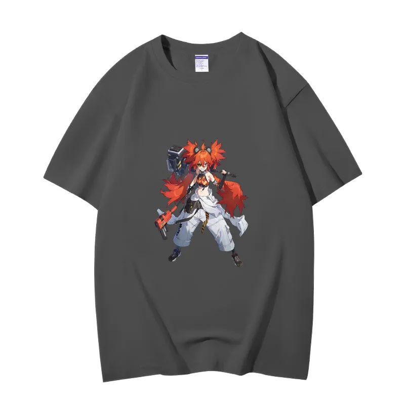 Fashion Anime Zenless Zone Zero Koleda Belobog 230g GSM Hipster Style Oversized Cotton T-shirt