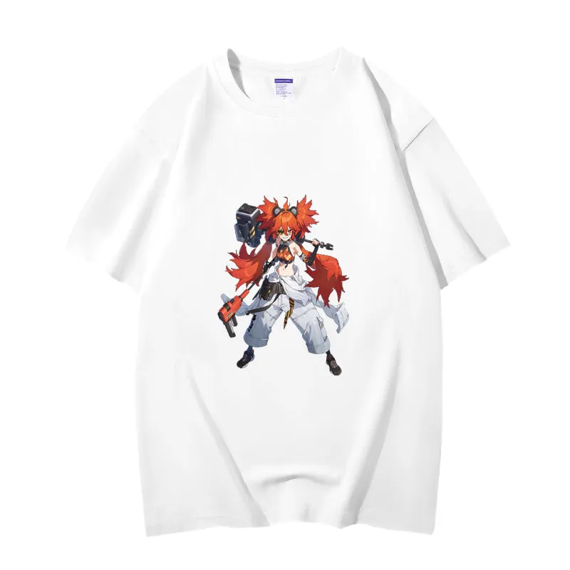 Fashion Anime Zenless Zone Zero Koleda Belobog 230g GSM Hipster Style Oversized Cotton T-shirt