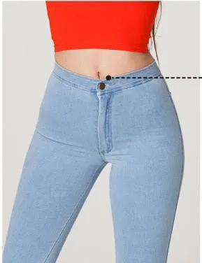 Fashion Skinny Jeans female Black Pencil Elastic Slim Jeans Woman Denim Women High Waist Jeans Femme Big Push Up Jeans For Women