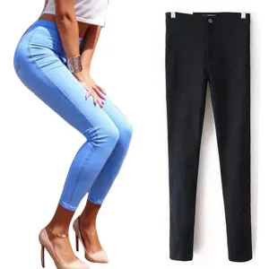 Fashion Skinny Jeans female Black Pencil Elastic Slim Jeans Woman Denim Women High Waist Jeans Femme Big Push Up Jeans For Women