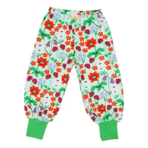 Flowers - Bay Green Baggy Pants - 1 Left Size 12-14 years