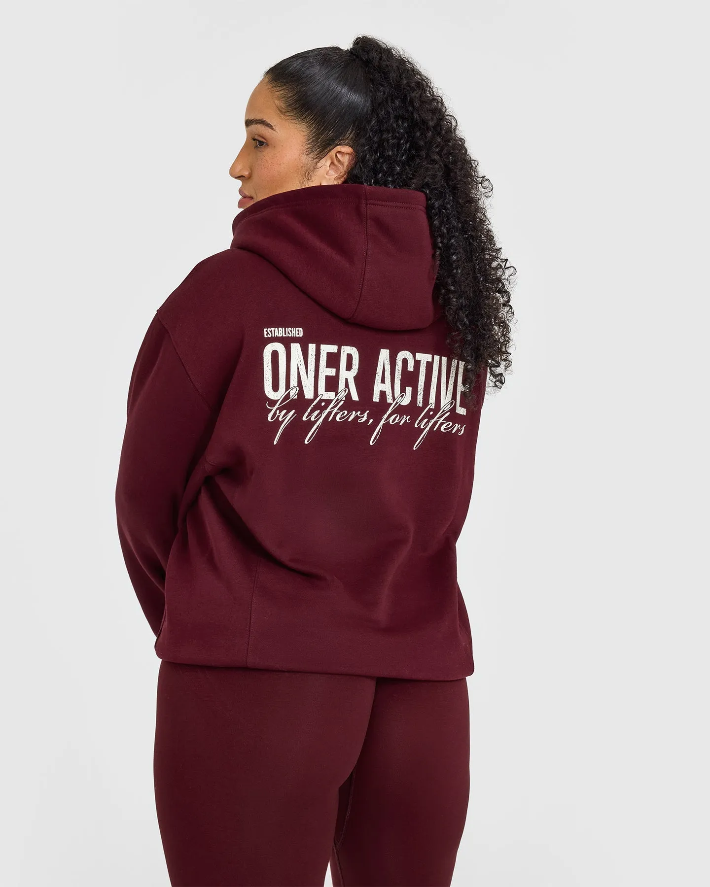 Foundations Hoodie With Printed Graphic | Rosewood