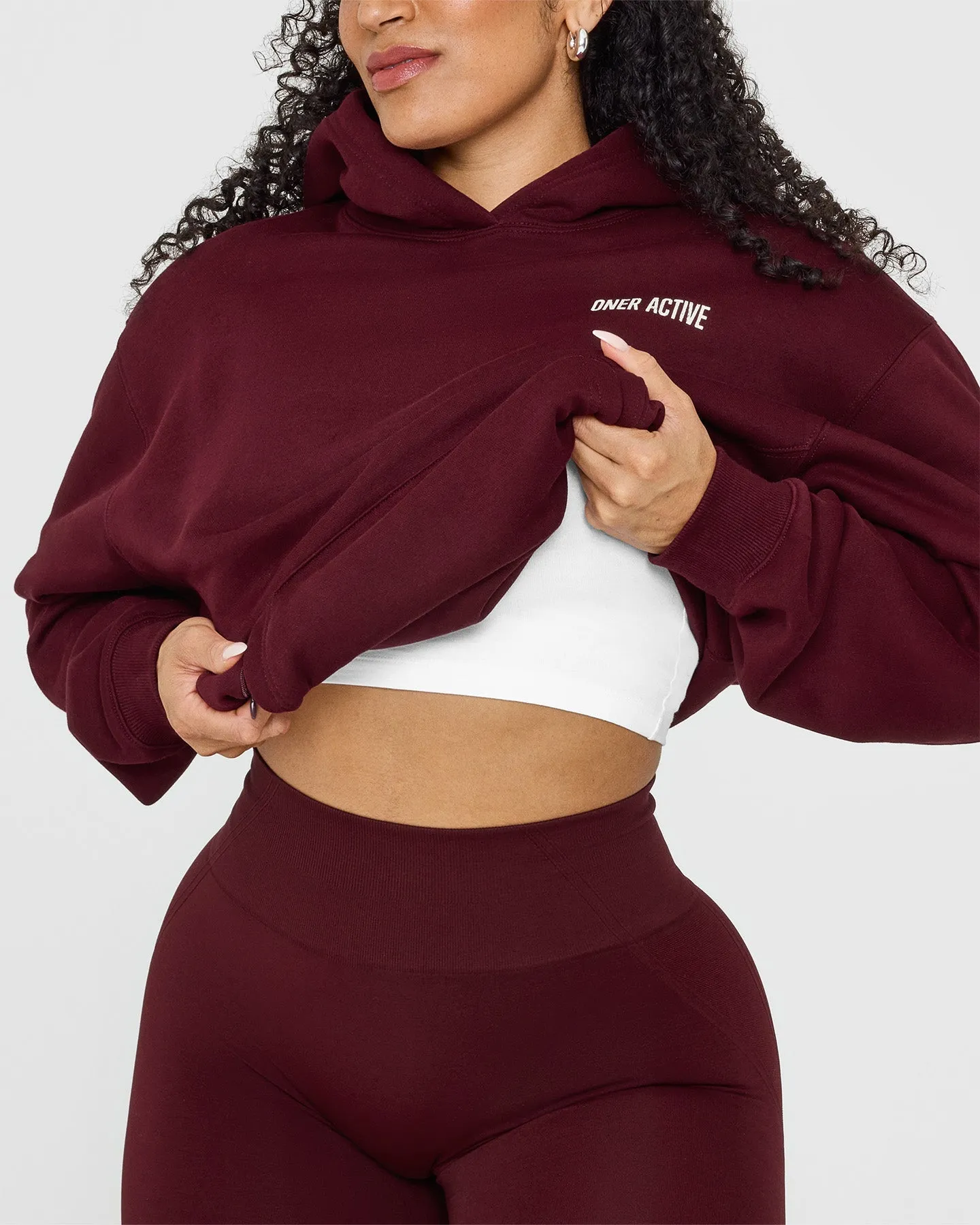 Foundations Hoodie With Printed Graphic | Rosewood