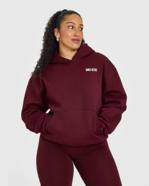 Foundations Hoodie With Printed Graphic | Rosewood