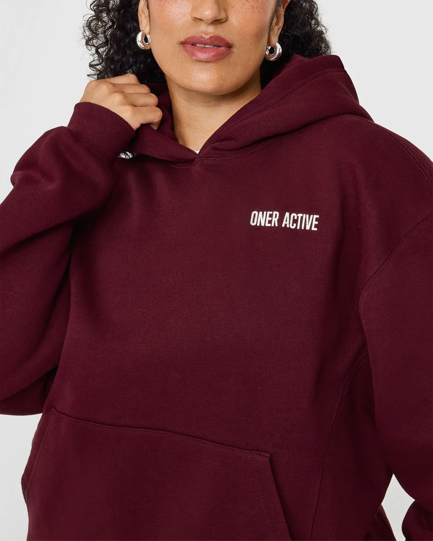 Foundations Hoodie With Printed Graphic | Rosewood