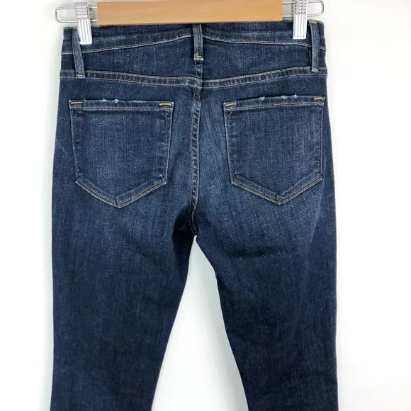 FRAME 25 le skinny de jeanne raw jeans