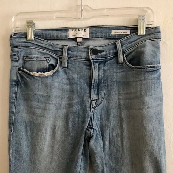 Frame Low Rise Skinny Leg Jeans Size 27