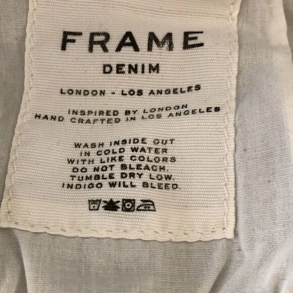 Frame Low Rise Skinny Leg Jeans Size 27