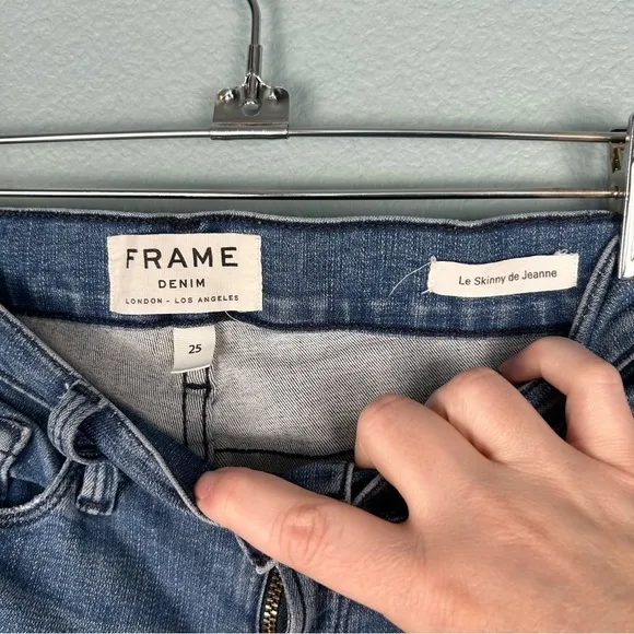 Frame Medium Wash Le Skinny De Jeanne Jeans Size 25