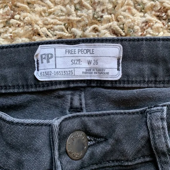 Free People Great Heights Frayed Hem Skinny Jeans