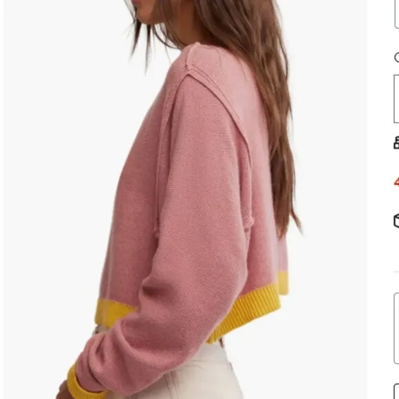 FREE PEOPLE We The Free Into The Blue Pullover  Sweater